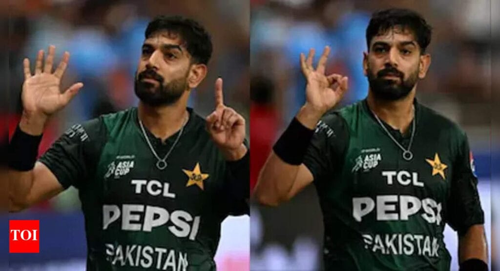 Haris Rauf Sparks Outrage with 6-0 Gesture to Indian Fans – Watch Here!